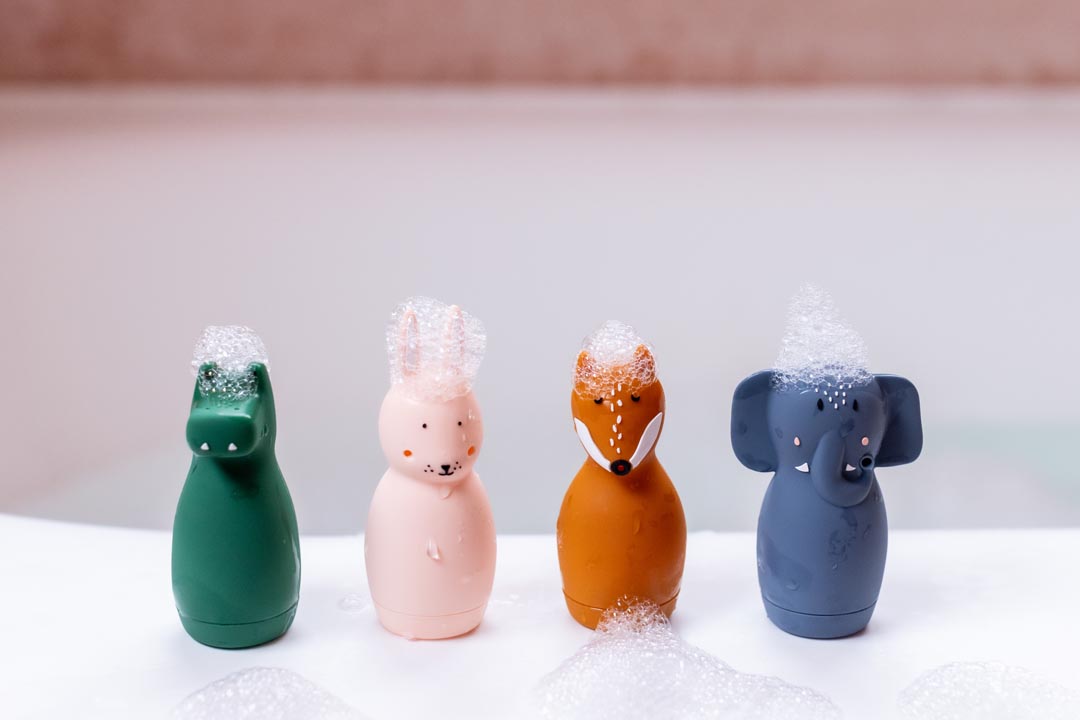 Animales de juguetes para apretar para el baño - Mrs. Rabbit & Mr. Fox